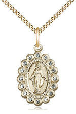 Miraculous Medal - FN2009A-Jewelry-Bliss Mfg-Gold Filled-Michigan Church Supply