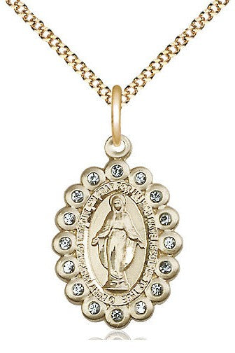 Miraculous Medal - FN2009A-Jewelry-Bliss Mfg-Gold Filled-Michigan Church Supply