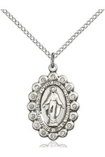 Miraculous Medal - FN2009C-Jewelry-Bliss Mfg-Sterling Silver-Michigan Church Supply