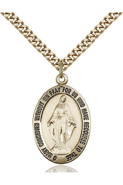 Miraculous Medal - FN4025-Jewelry-Bliss Mfg-Gold Filled-Michigan Church Supply