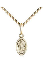 Miraculous Medal - FN4121M-Jewelry-Bliss Mfg-Gold Filled-Michigan Church Supply