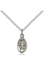 Miraculous Medal - FN4121M-Jewelry-Bliss Mfg-Sterling Silver-Michigan Church Supply