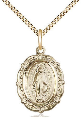 Miraculous Medal - FN4146M-Jewelry-Bliss Mfg-Gold Filled-Michigan Church Supply