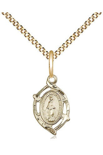 Miraculous Medal - FN4152M-Jewelry-Bliss Mfg-Gold Filled-Michigan Church Supply