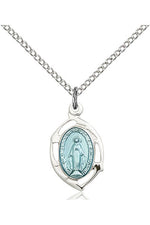 Miraculous Medal - FN4258M-Jewelry-Bliss Mfg-Sterling Silver-Michigan Church Supply