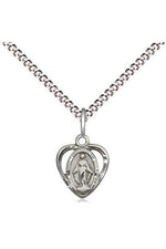 Miraculous Medal - FN5401-Jewelry-Bliss Mfg-Sterling Silver 18" chain-Michigan Church Supply