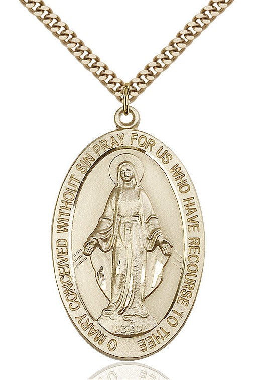 Miraculous Medal - FN5852-Jewelry-Bliss Mfg-Gold Filled-Michigan Church Supply