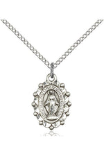 Miraculous Medal - FN6040-Jewelry-Bliss Mfg-Sterling Silver-Michigan Church Supply