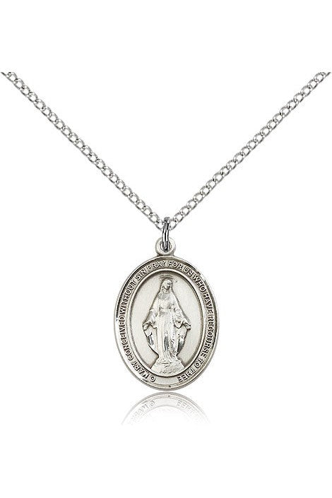 Miraculous Medal - FN8078-Jewelry-Bliss Mfg-Silver Filled-Michigan Church Supply