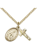 Miraculous/Crucifix Medal - FN0702MSET-Jewelry-Bliss Mfg-Gold Filled-Michigan Church Supply