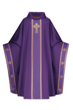 Monastic Chasuble - Purple - WN2-3858-Church Life-Art Studio Slabbinck-Michigan Church Supply