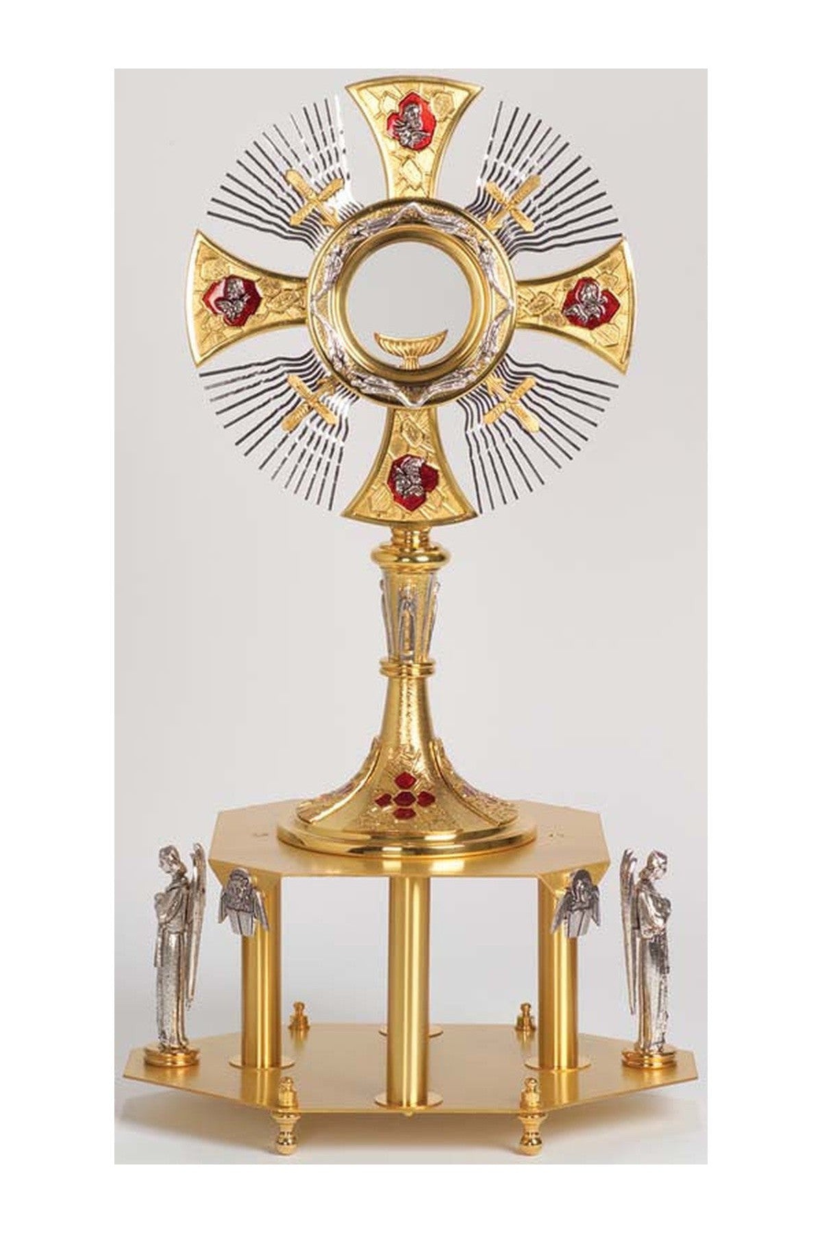 Monstrance - MIK678-Church Life-Koley-With clip-style luna-Michigan Church Supply