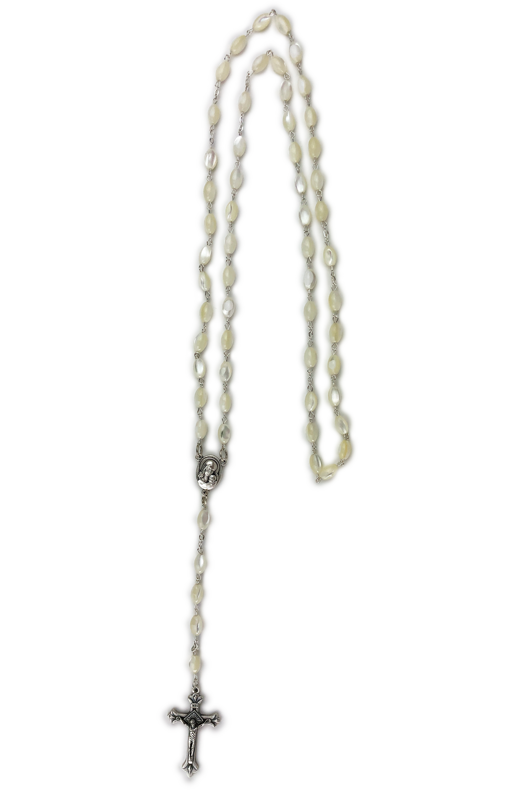 Mother of Pearl Rosary - FROW243-Church Life/Jewelry-Logos Trading Post-Michigan Church Supply