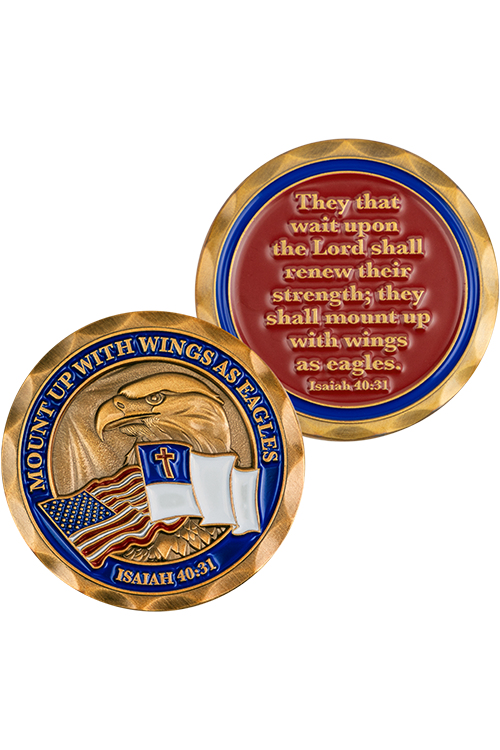 Mount Up With Wings Coins - FRCOIN13-4-Inspirational Gifts-Logos Trading Post-Michigan Church Supply