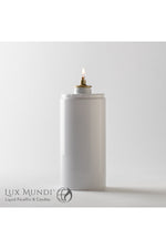 NUM17012C - 170 Hour White (PVC) Containers - 12 Per Case-Church Life-Lux Mundi-Michigan Church Supply