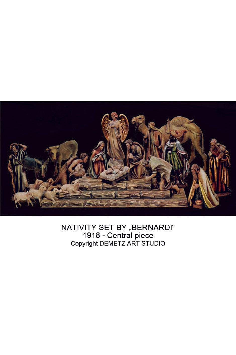 Nativity Set (Bernardi) - HD1918-Church Life-Demetz-Holy Family 20"-Michigan Church Supply