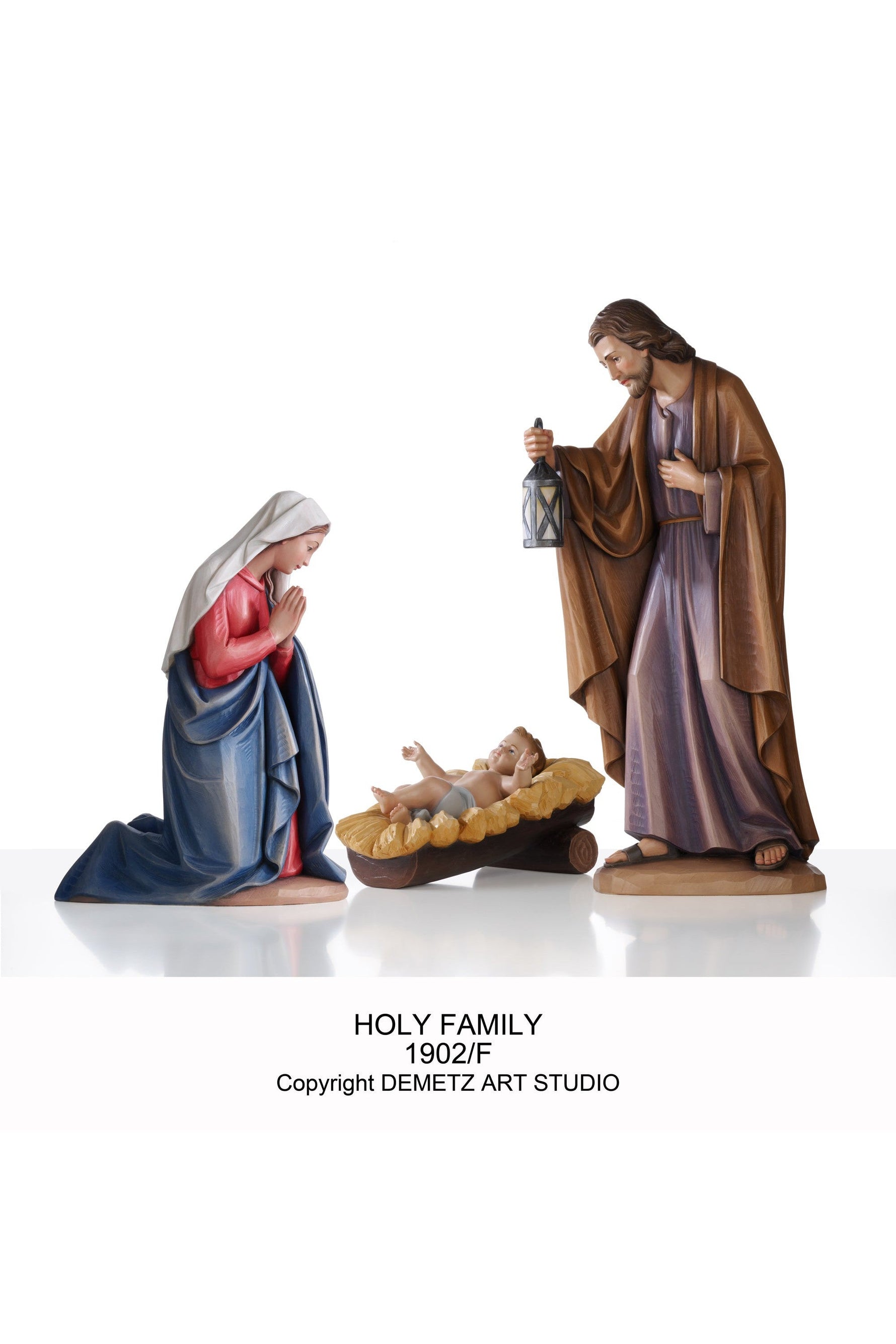 Nativity Set "Kostner" 24" Linden Wood - HD1902L24-Church Life-Demetz-Holy Family-Michigan Church Supply