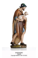 Nativity Set "Kostner" 24" Linden Wood - HD1902L24-Church Life-Demetz-Shepherd 2-Michigan Church Supply