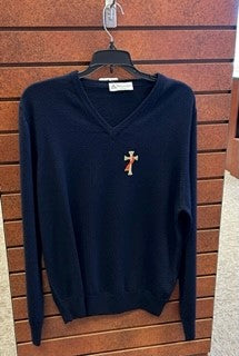 Navy Deacon Sweater - SO-SWEATER-Church Life-Solivari-Michigan Church Supply