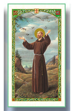 Novena Prayer to St Francis of Assisi English - pk of 25 - WSHC9256E-Inspirational Gifts-San Francis-Michigan Church Supply