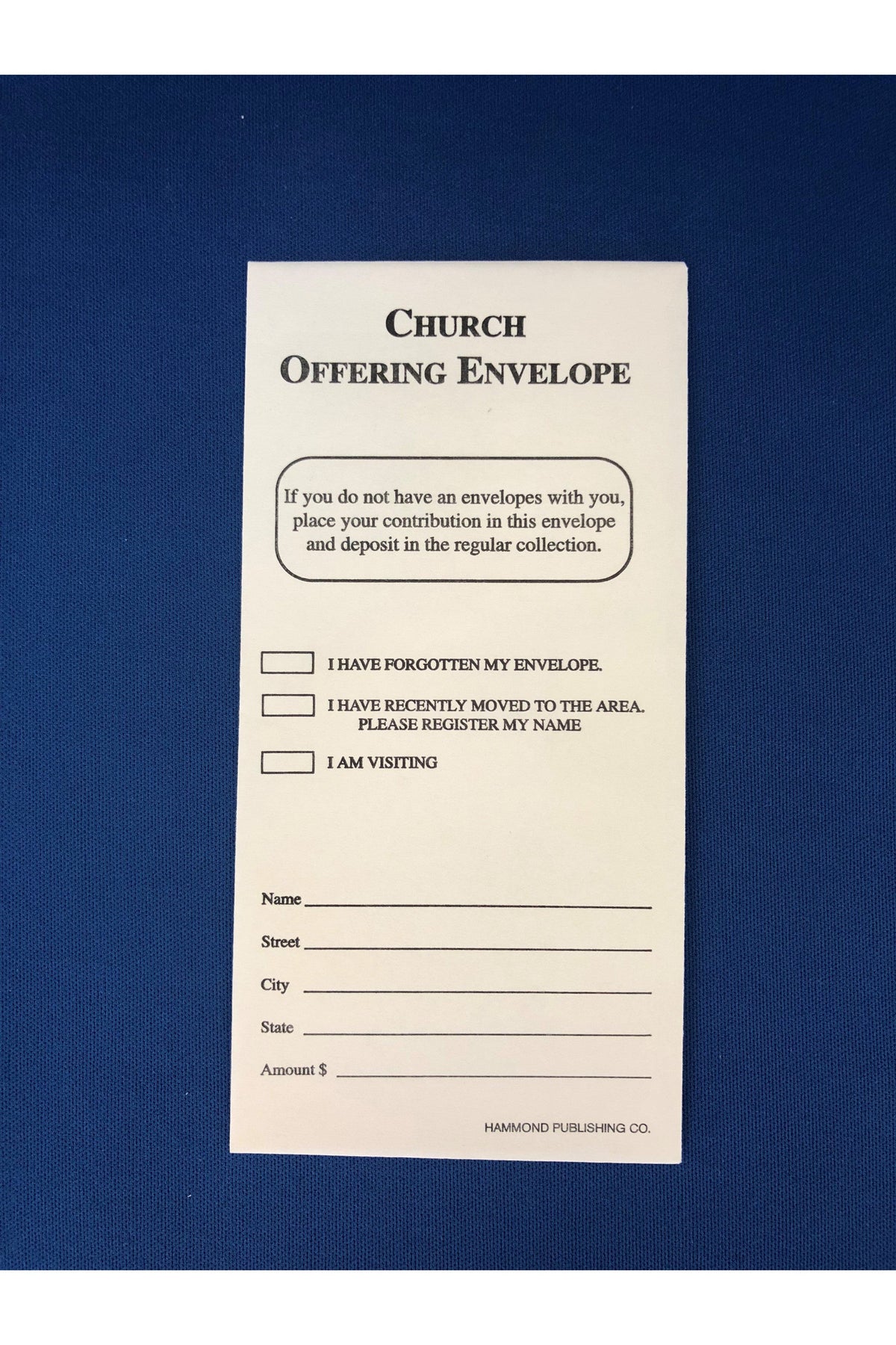 Offering envelopes- RU2-Church Life-Flynn MFG-Box of 100-Michigan Church Supply