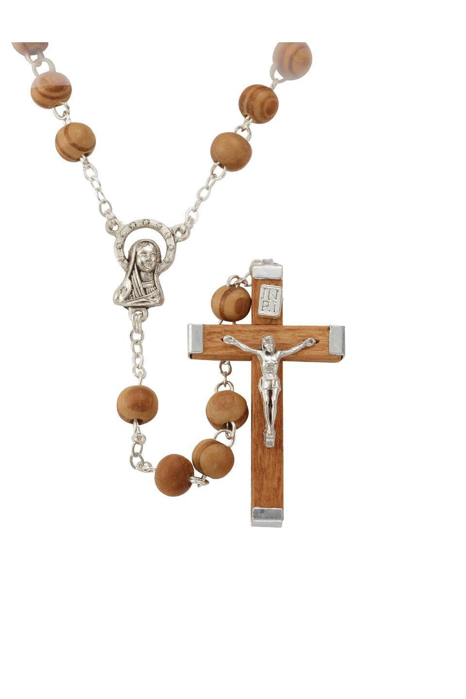 Olive Wood Rosary-WOSR3865JC-Inspirational Gifts-Singer-Michigan Church Supply