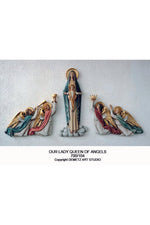 Our Lady Queen of Angels - High Relief - HD700104-Church Life-Demetz-60"-Michigan Church Supply