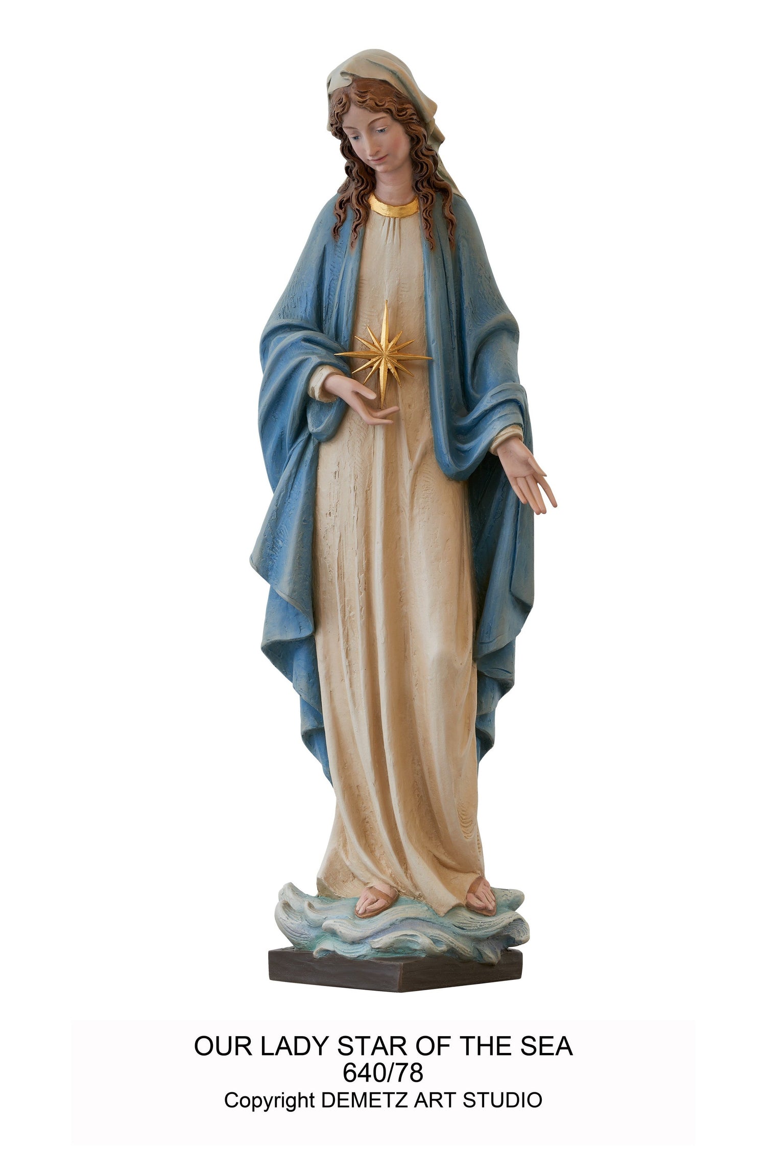 Our Lady Star of The Sea - Stella Maris - HD64078-Church Life-Demetz-Michigan Church Supply