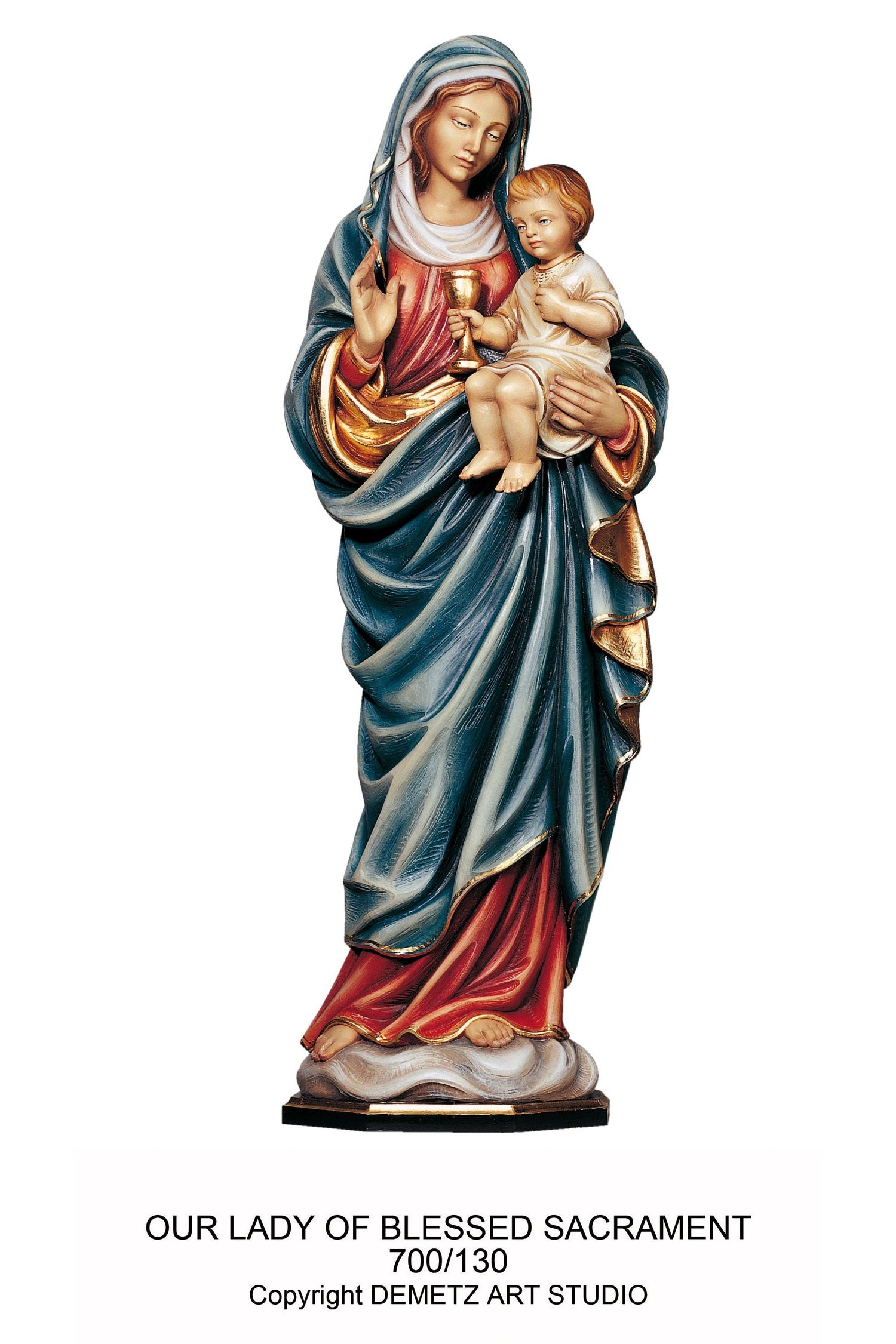 Our Lady of Blessed Sacrament - HD700130-Church Life-Demetz-Fiberglass 24"-Michigan Church Supply