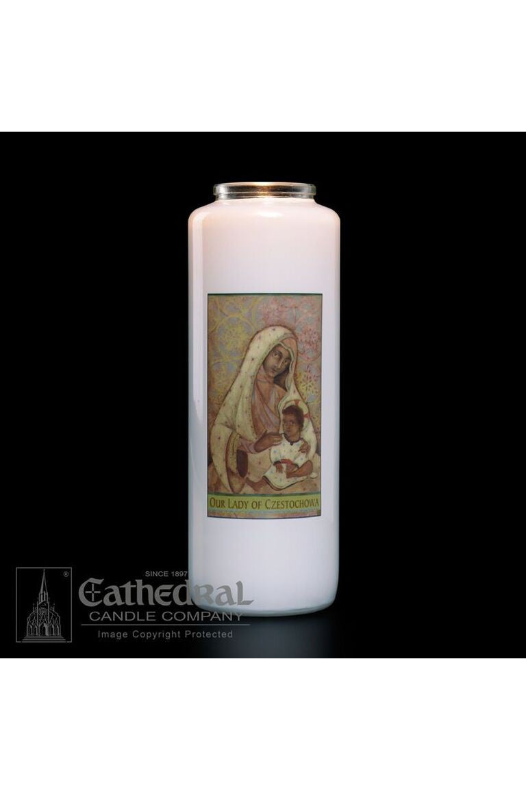 Our Lady of Czestochowa - GG2114-Church Life-Cathedral Candle-Michigan Church Supply