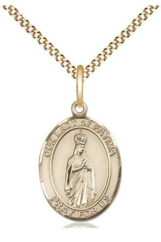 Our Lady of Fatima Medal - FN8205-Jewelry-Bliss Mfg-Gold Filled-Michigan Church Supply