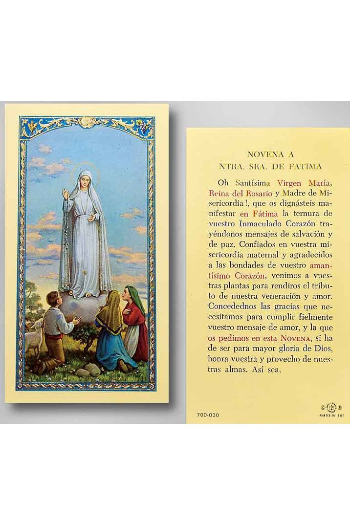 Our Lady of Fatima Novena A Nrta. Sra. De Fatima- TA700030-Inspirational Gifts-Hirten-Michigan Church Supply