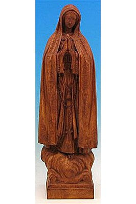 Our Lady of Fatima WJSA2435CPB-Inspirational Gifts-Space Age Plastics-Wood Stain-Michigan Church Supply