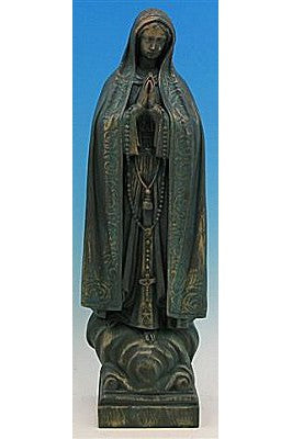 Our Lady of Fatima WJSA2435CPB-Inspirational Gifts-Space Age Plastics-Patina-Michigan Church Supply