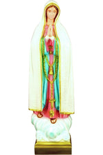 Our Lady of Fatima WJSA2435CPB-Inspirational Gifts-Space Age Plastics-Pink and Blue-Michigan Church Supply