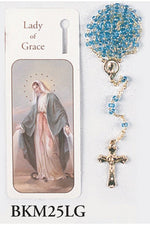 Our Lady of Grace Bookmark with Rosary - WSBKM25LG-Inspirational Gifts-San Francis-Michigan Church Supply