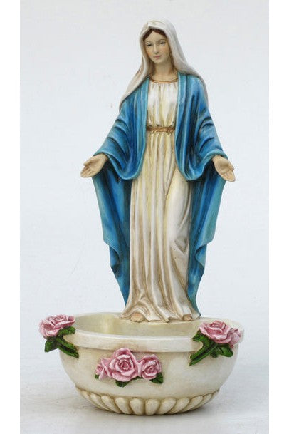 Our Lady of Grace Font - ZWSR75377C-Inspirational Gifts-Goldscheider of Vienna-Michigan Church Supply