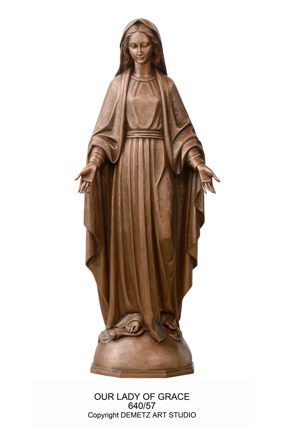 Our Lady of Grace - HD64057-Church Life-Demetz-Fiberglass 24"-Michigan Church Supply