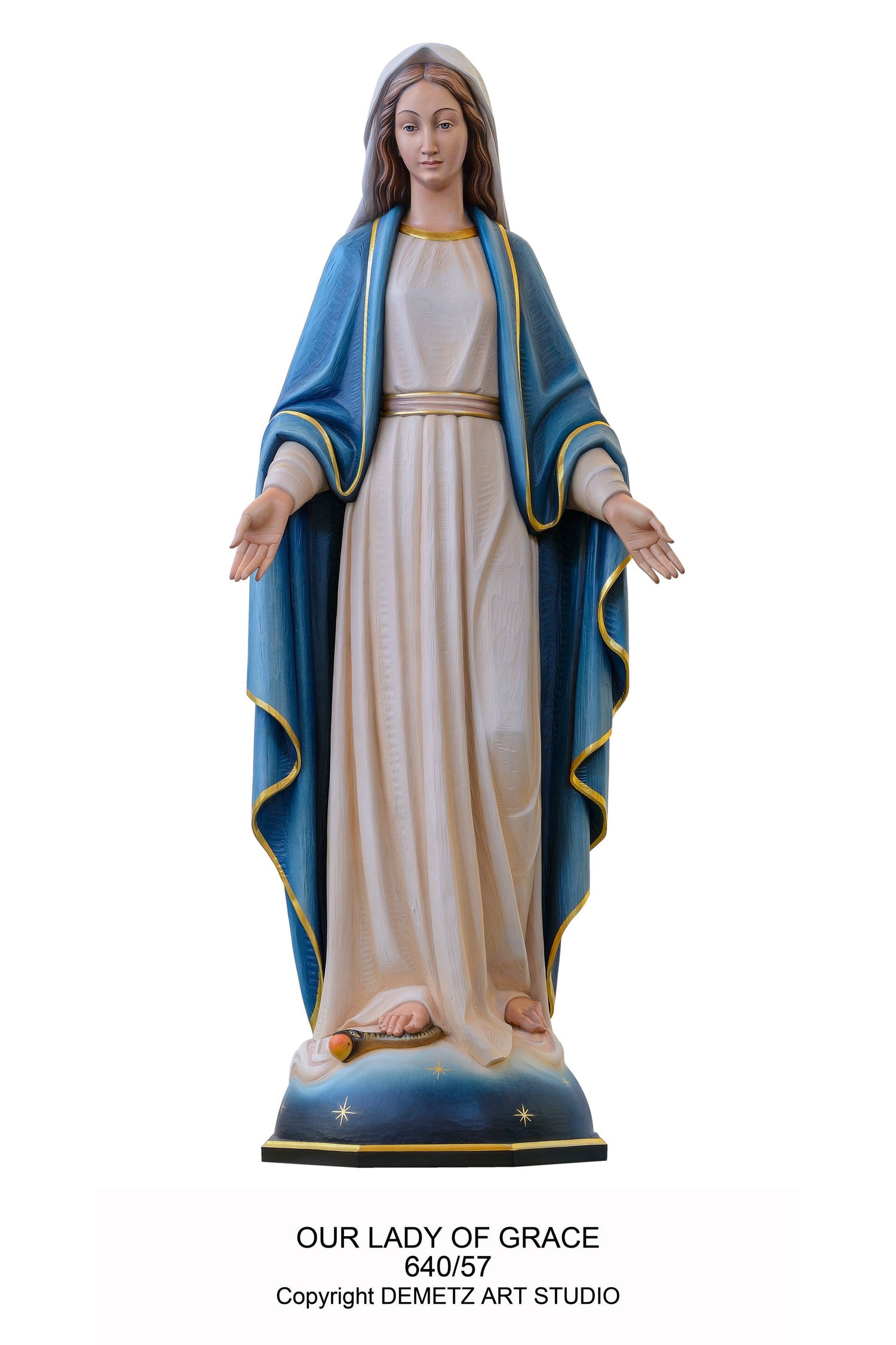 Our Lady of Grace - HD64057-Church Life-Demetz-Fiberglass 24"-Michigan Church Supply