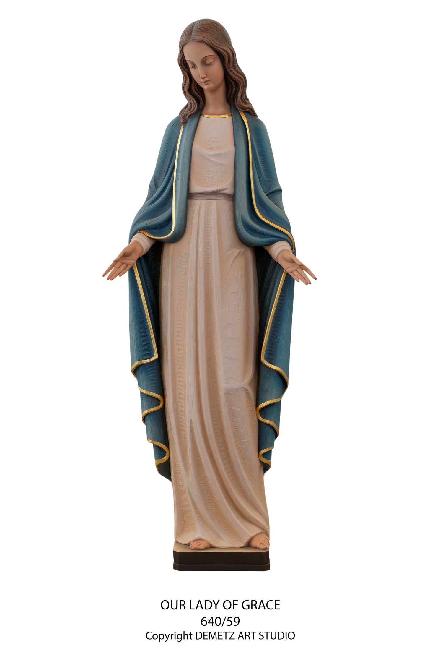 Our Lady of Grace - HD64059-Church Life-Demetz-Fiberglass 36"-Michigan Church Supply