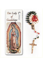 Our Lady of Guadalupe Bookmark w/ Tri Color Rosary - WSBKM25GUX-Inspirational Gifts-San Francis-Michigan Church Supply