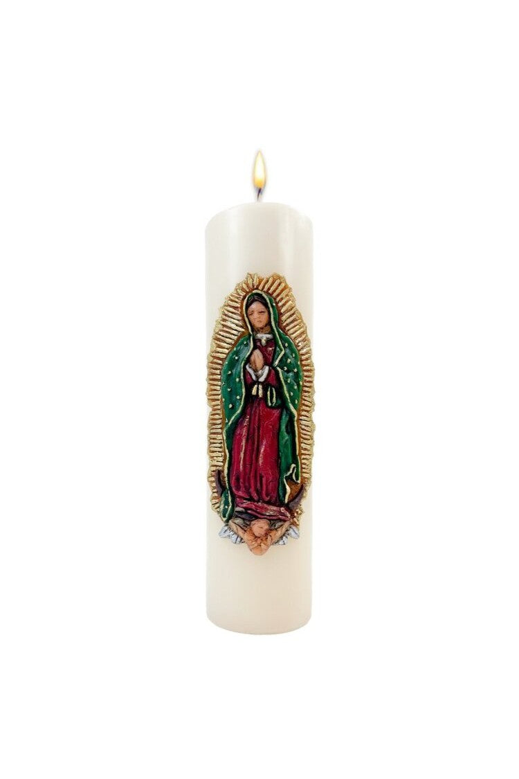 Our Lady of Guadalupe Cirio - SW8472PGU-GUAD-General Wax & Candle-Michigan Church Supply