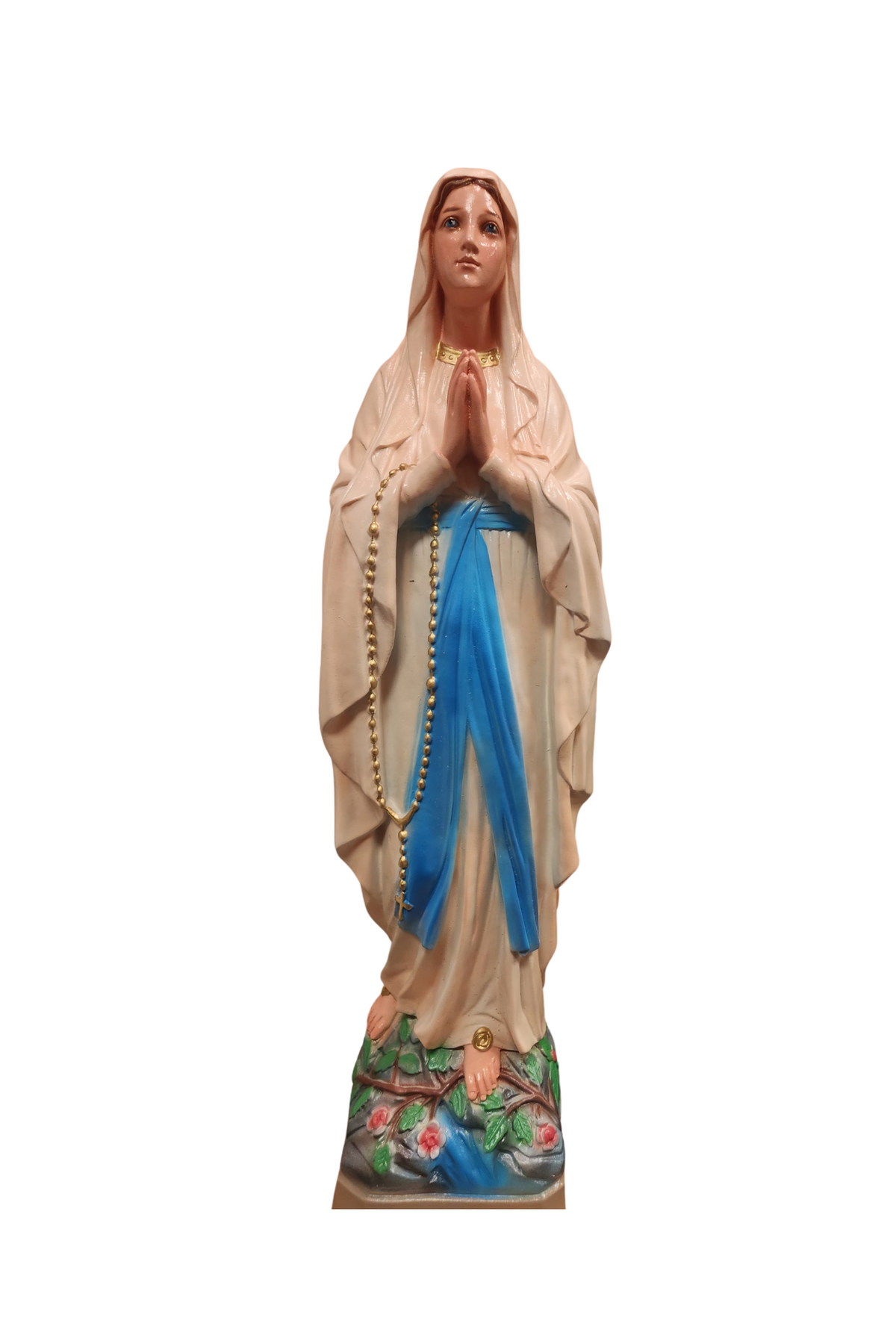 Our Lady of Lourdes Cement Statue - WYLOU27FC2-Inspirational Gifts/Church Life-Abundant Blessings-Michigan Church Supply