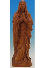 Our Lady of Lourdes WJSA2450C-Inspirational Gifts-Space Age Plastics-Wood Stain-Michigan Church Supply