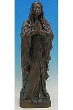 Our Lady of Lourdes WJSA2450C-Inspirational Gifts-Space Age Plastics-Bronze-Michigan Church Supply