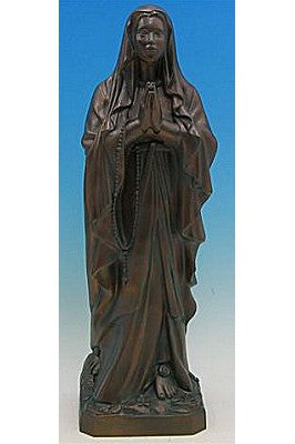 Our Lady of Lourdes WJSA2450C-Inspirational Gifts-Space Age Plastics-Bronze-Michigan Church Supply