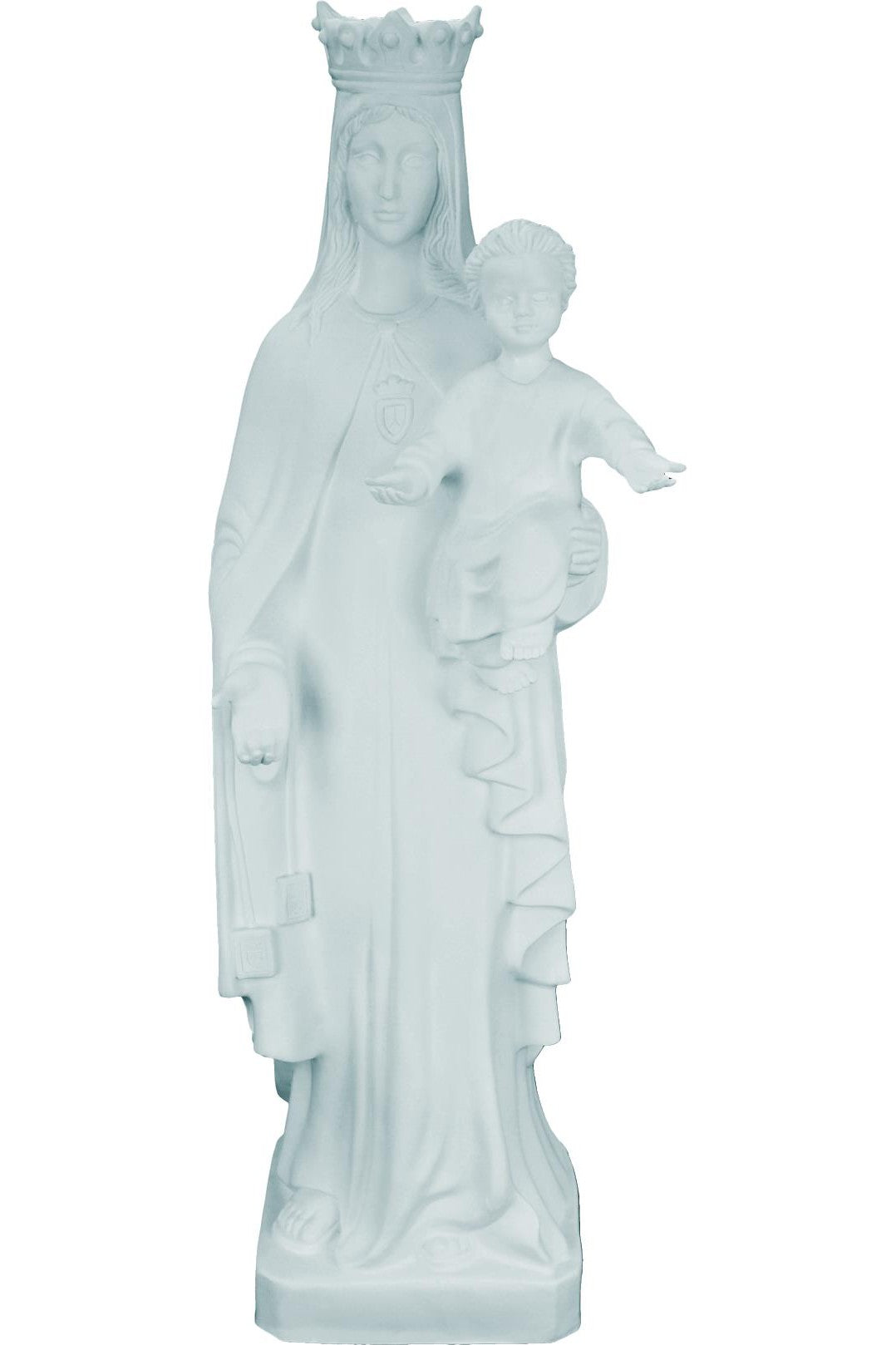 Our Lady of Mercy WJSA2461C-Inspirational Gifts-Space Age Plastics-White-Michigan Church Supply