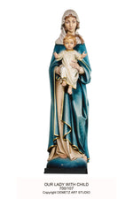 Our Lady with Child - HD700107-Church Life-Demetz-Fiberglass 36"-Michigan Church Supply