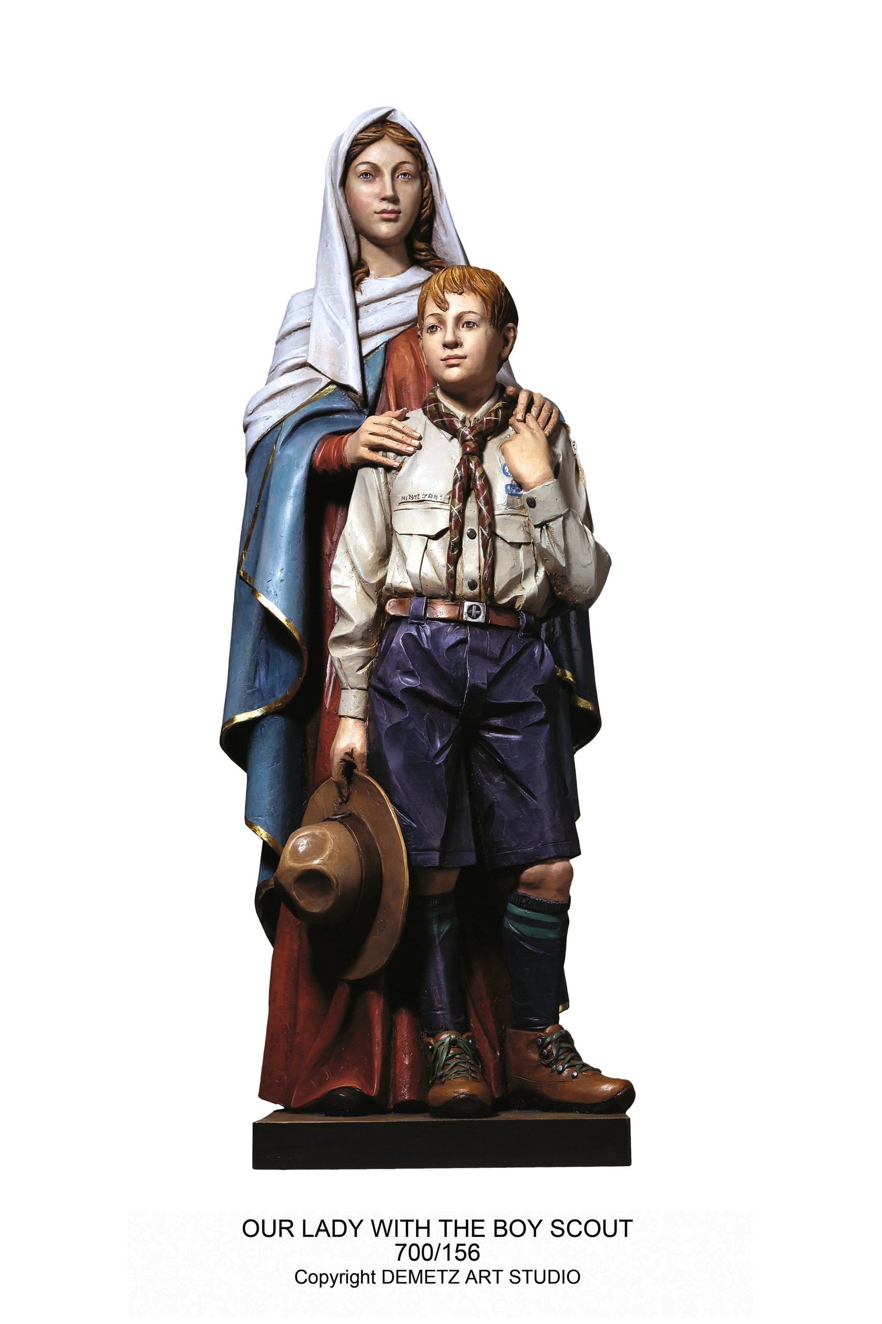 Our Lady with The Boy Scout - HD700156-Church Life-Demetz-Michigan Church Supply