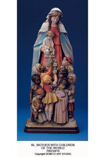 Our Lady with The Children of The World - HD78034FR-Church Life-Demetz-Fiberglass 36"-Michigan Church Supply